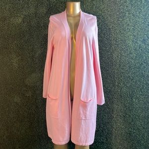 Pretty pink long cardigan